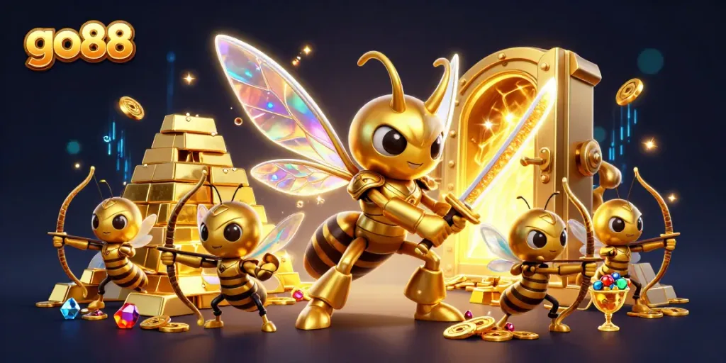 Experience thrilling wins at go88 with vibrant 3D casino art featuring exciting gaming elements.
