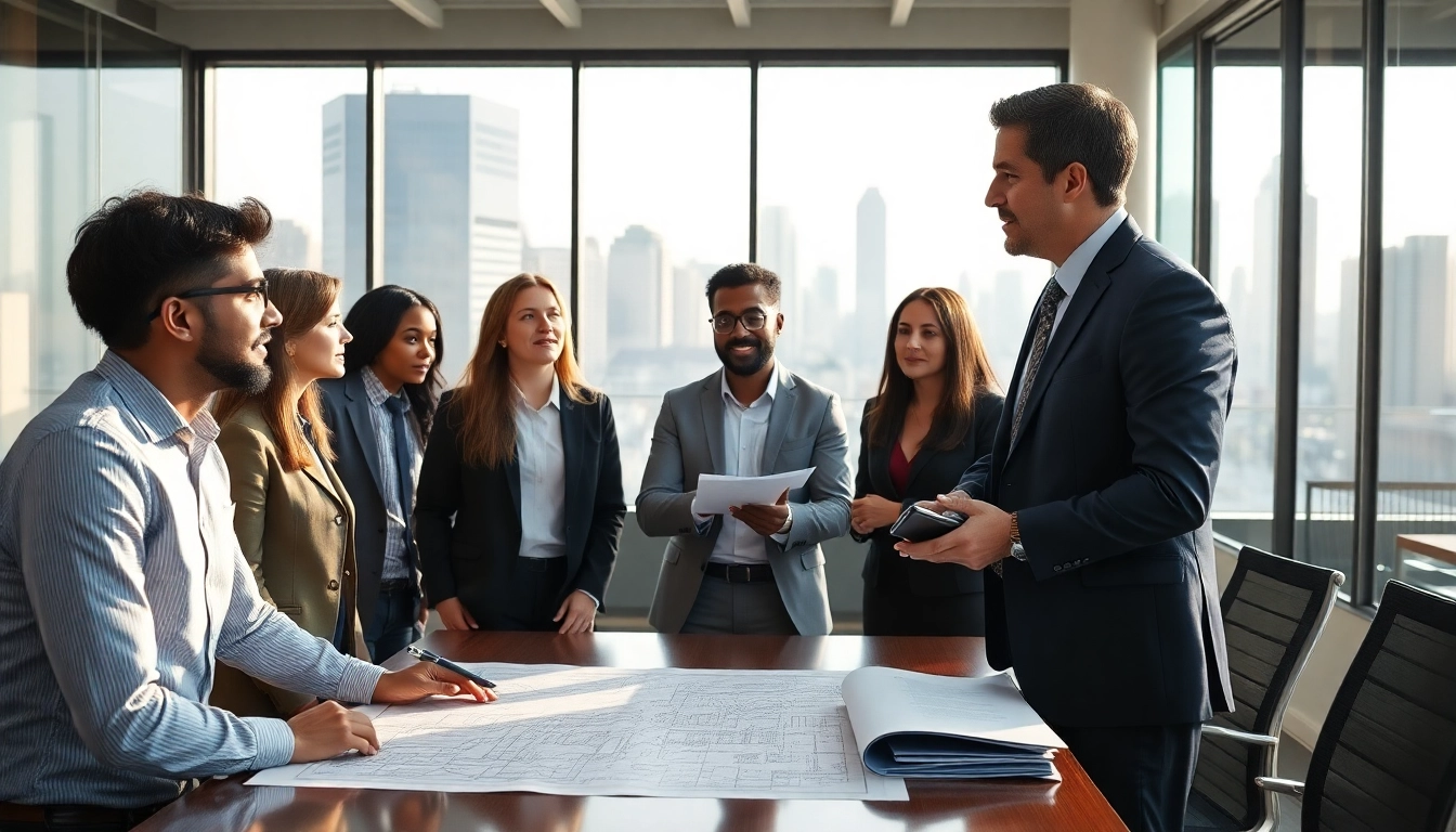 Headhunter Ingenieure in lebhafter Besprechung einer Rekrutierungssitzung.